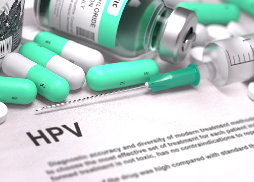 Diagnosis - HPV. Medical Concept with Blurred Background.